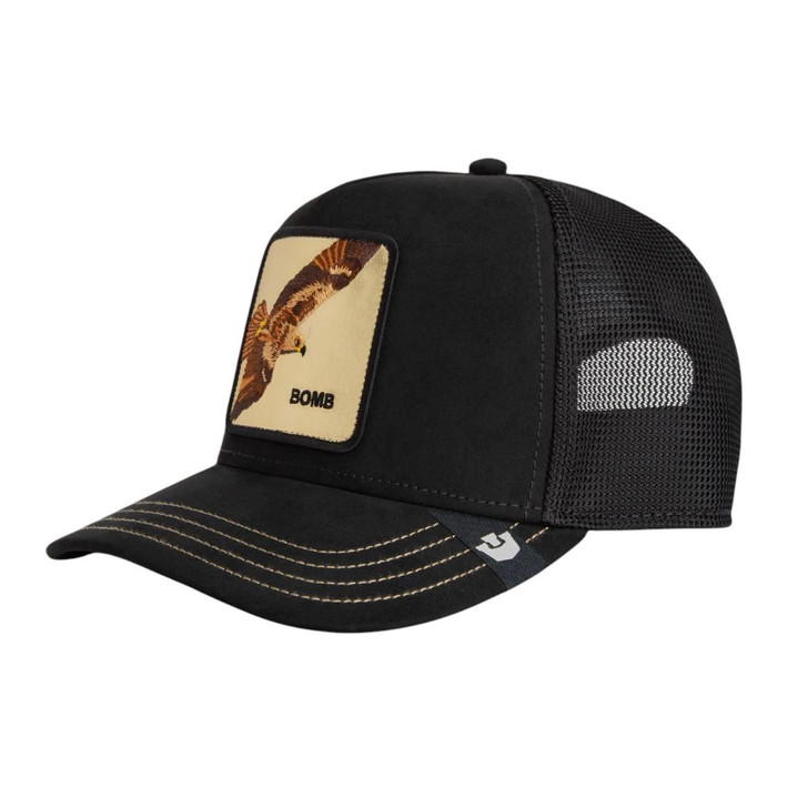 Goorin Bros Unisex Golden Bomb Void Mesh Back Snapback Patch Cap Hat