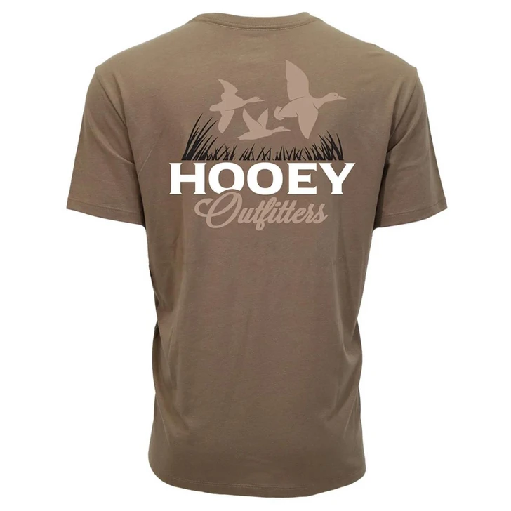 Hooey Men's Decoy Outfitters Brown Short Sleeve T-Shirt Tee