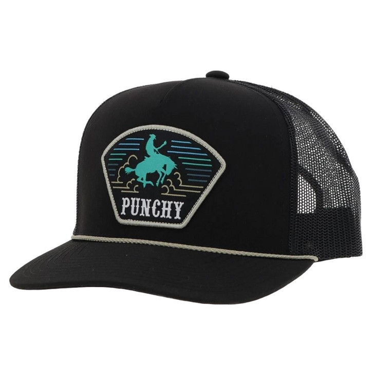 Hooey Unisex Cavvy Trucker Black Mesh Back Snapback Patch Cap Hat