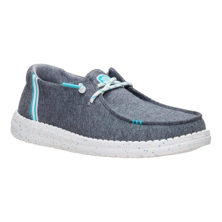 Hey Dude Women's Wendy Stretch Jersey Varsity Black Shoes