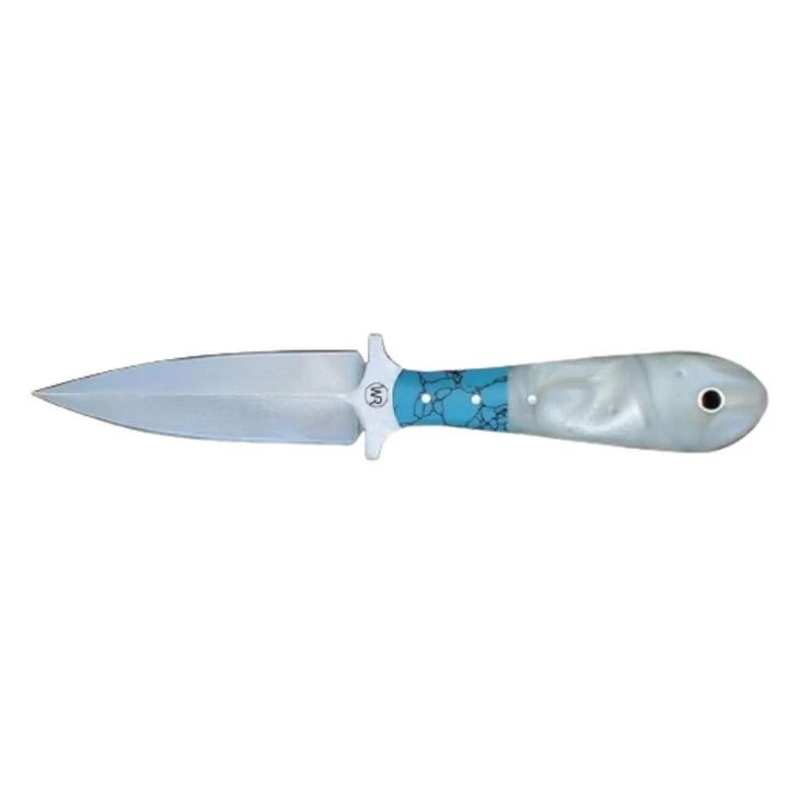 Whiskey Bent Knives Unisex Acyrlic Pearl Agate Dagger Knife