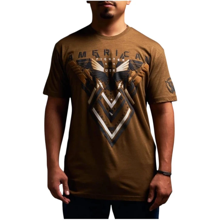 American Fighter Men's Evansburg Sepia & Lead Grey Short Sleeve T-Shirt Tee