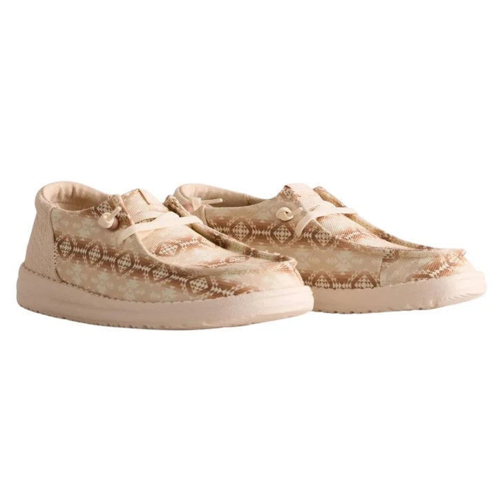 Hey Dude Women's Wendy Funk Waffle Teton Parchment Shoes