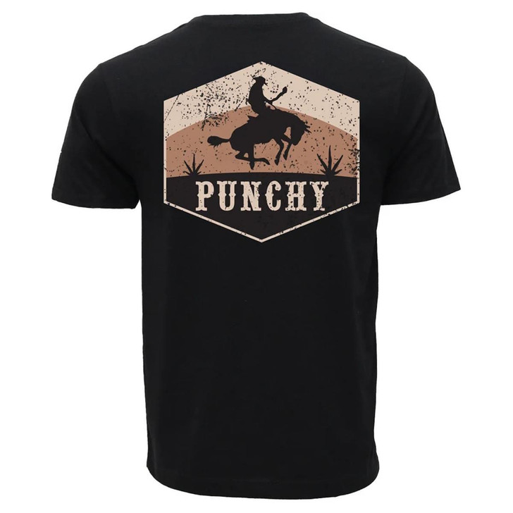 Hooey Men's Ranchero Black Short Sleeve T-Shirt Tee