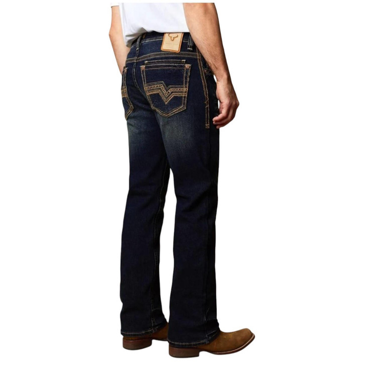 Western blue denim jeans
