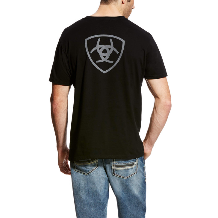 Ariat Men's Black Corporate Short Sleeve T-Shirt Tee -10021555