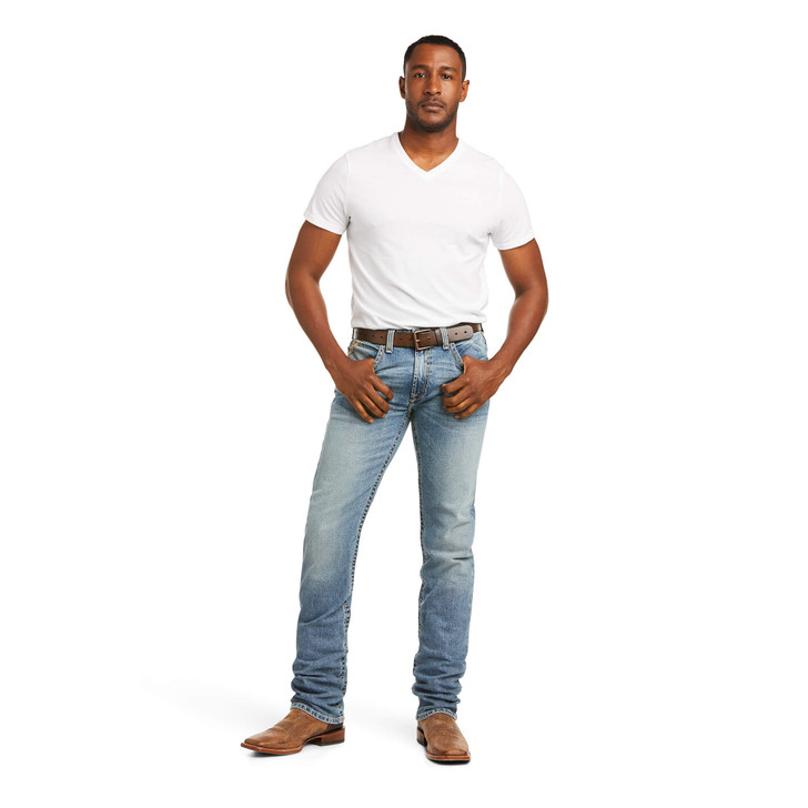 Ariat Men's M1 Vintage Stretch Brandtley Stackable Straight Leg Denim Jeans - 10036070-30