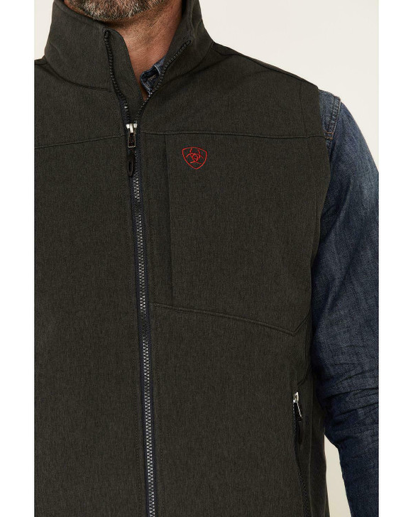Ariat Men's Charcoal Americana Logo 2.0 Softshell Vest  Jacket - 10037380