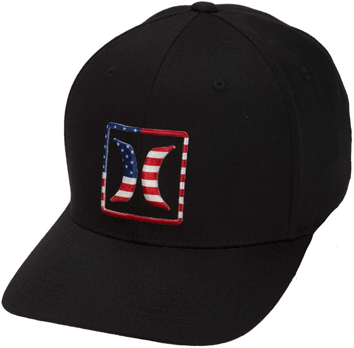 USA Patriot Flexfit Patch Cap Hat 