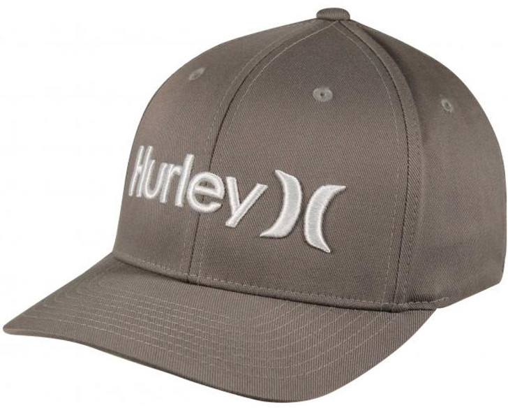 Hurley Men's Big Corp Flexfit Patch Cap Hats - Grey - Hihm0050-093