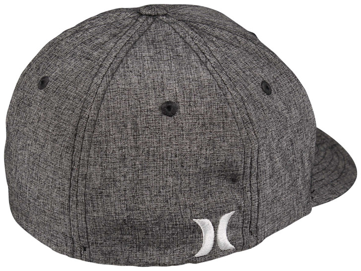 Hurley Men's Corp Textures Baseball Flexfit Patch Cap Hats - Light Grey - HNHM0005-041