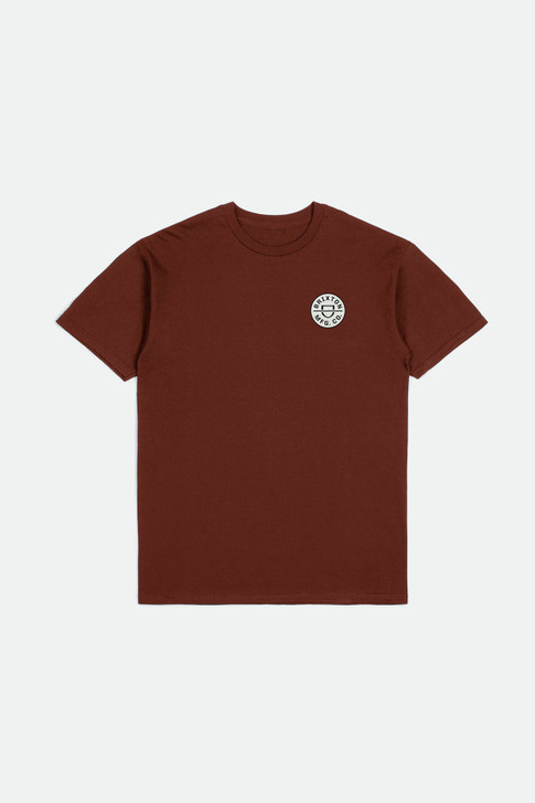 Brixton Men's Crest II Short Sleeve T-Shirt Tee - 16493