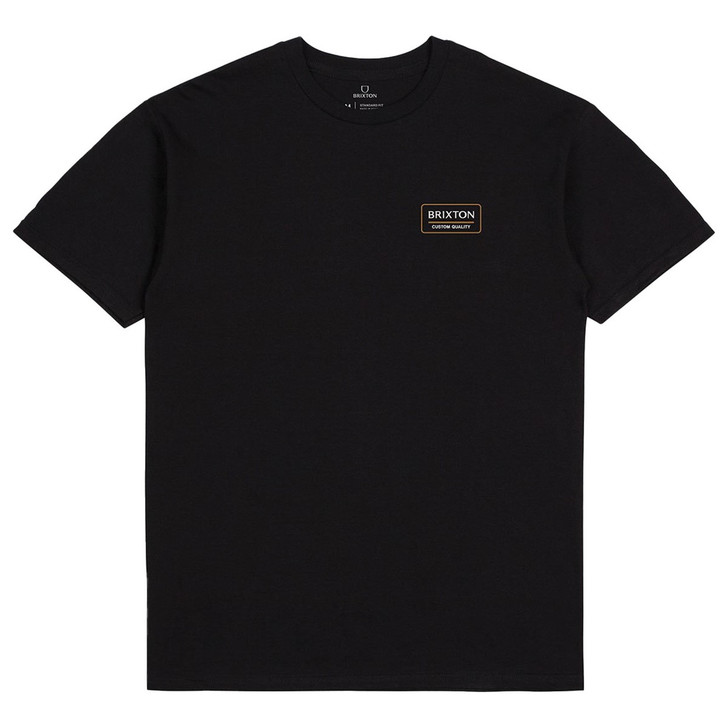 Brixton Men's Palmer Proper Short Sleeve T-Shirt Tee - Black - 16616