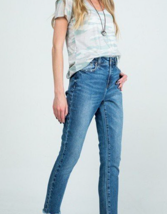 Special A Women's High Rise Skinny W Destroy Denim Jeans - P3113M