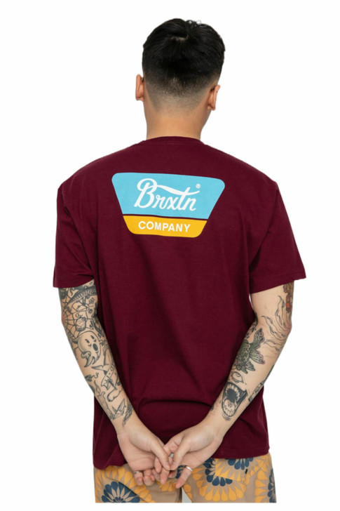 Brixton Men's Linwood Standard Crew Neck Short Sleeve T-Shirt Tee - 16172