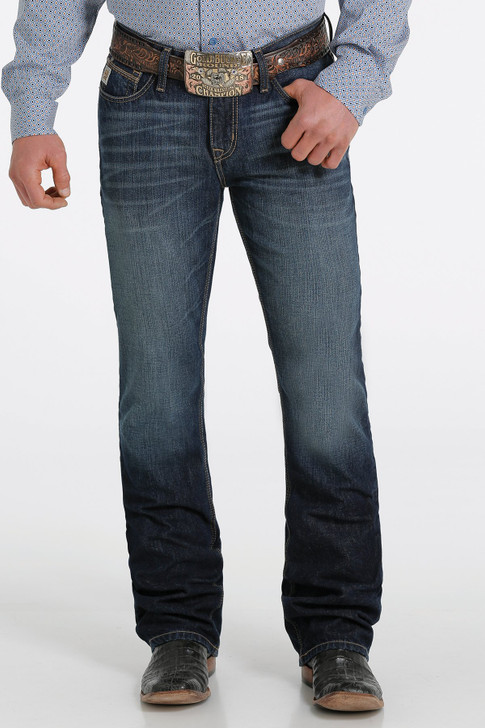 Cinch Men's Slim Fit Ian Rinse Boot Cut Denim Jeans - MB54136001-32