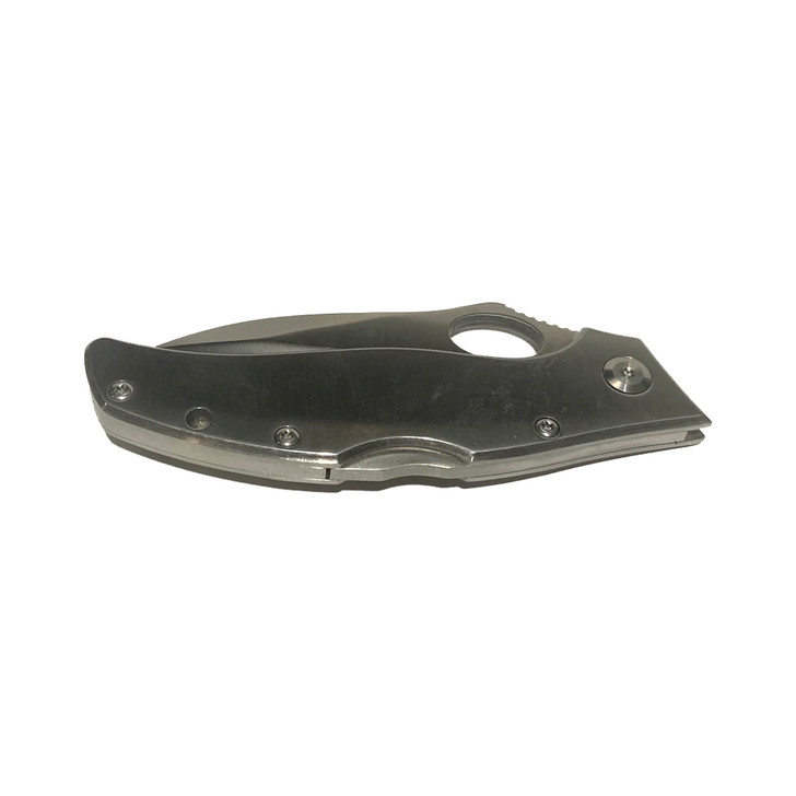 Ariat Folding Serrated Silver Large Knife - A710010036-L