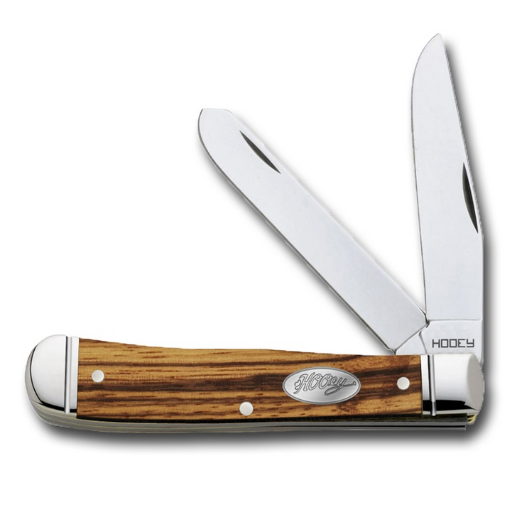 Hooey Zebra Wood Trapper Knife - HK128-01