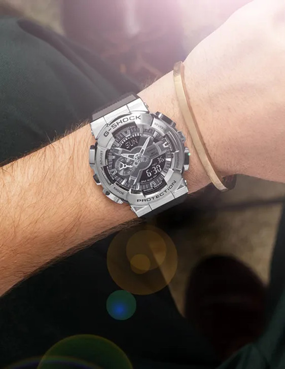 G-Shock Men's Stainless Steel Shock/Magnetic Resistant Neobrite Watch - GM110-1A