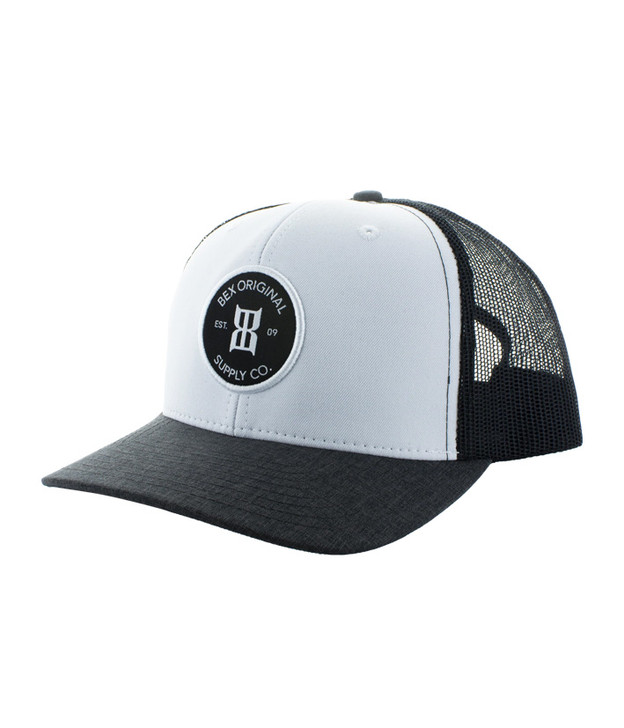 Bex "Bosc" Mesh Back Snapback Patch Cap Hats - H0039WHB