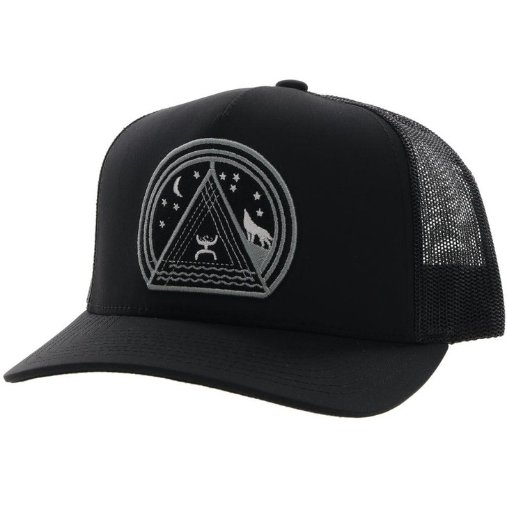 Hooey "Hooey Music" Mesh Back Snapback Trucker Patch Cap Hats - 2228T-BK