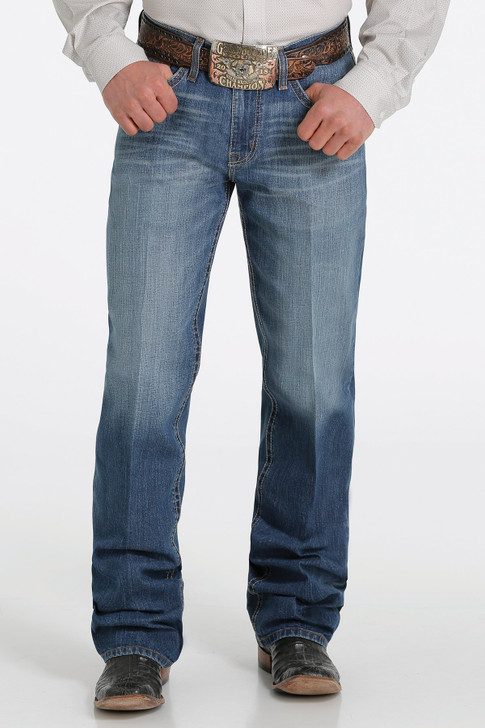 Cinch Men's Relaxfit Grant Medium Stonewash Denim Jeans - MB53937001