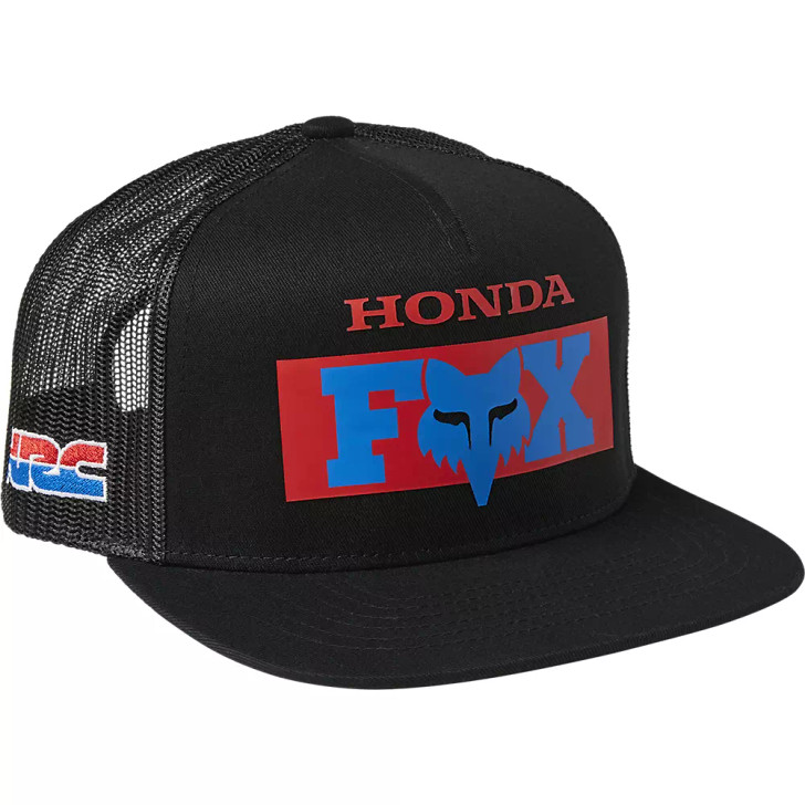 Fox Head Men's Moto Honda Mesh Back Snapback Patch Cap Hats - 29018-001