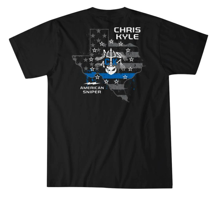 Howitzer Men's Chris Kyle Texas Respect Crew Neck Short Sleeve T-Shirt Tee - CV3387