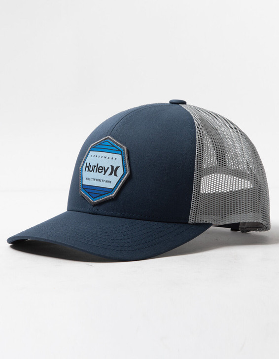 Hurley Men's Pacific Trucker Mesh Back Snapback Patch Cap Hats - HIHM0054