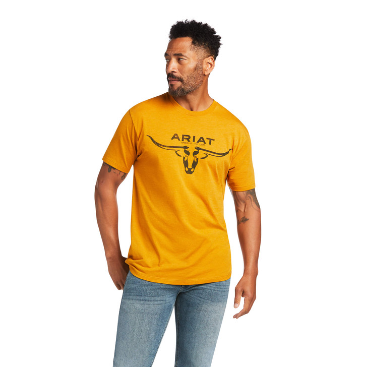 Ariat Men's Ariat Bred in the USA Crew Neck Short Sleeve T-Shirt Tee - 10039926