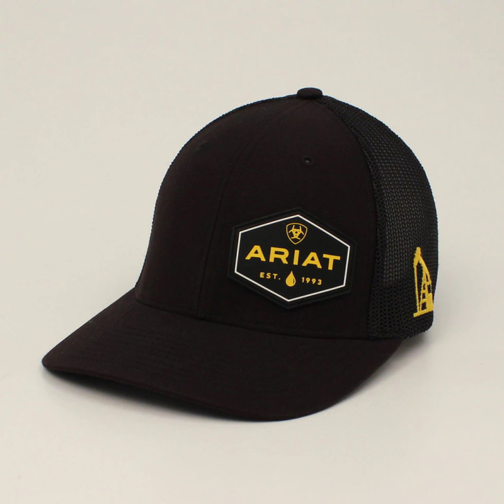 Ariat Men's R112 Work Oilfield Mesh Back Snapback Patch Cap Hats - A300023001