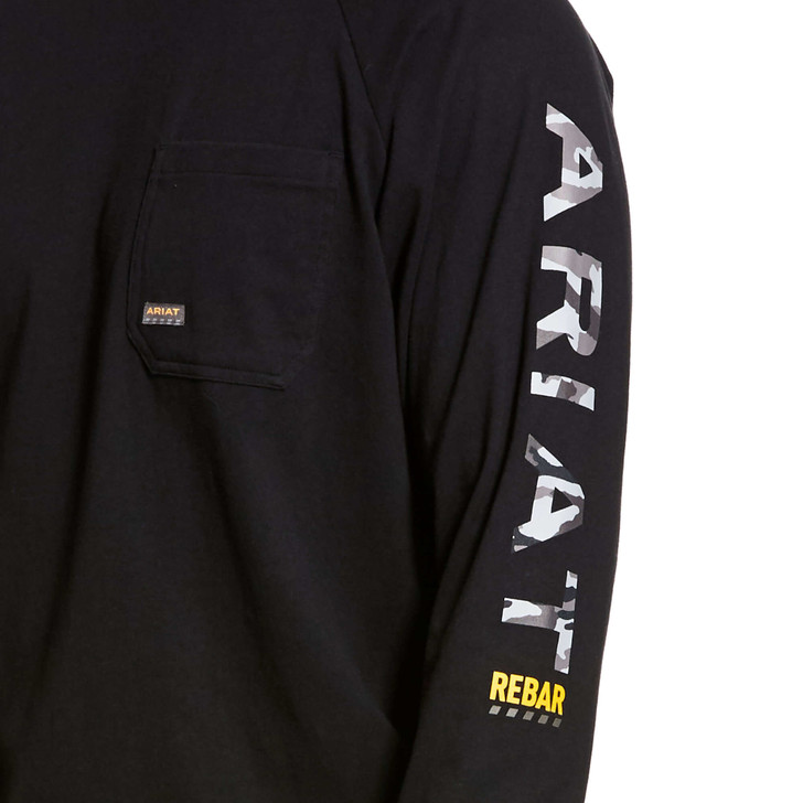 Ariat Men's  Rebar Cotton Strong Graphic Crew Neck Long Sleeve Shirts - 10027903