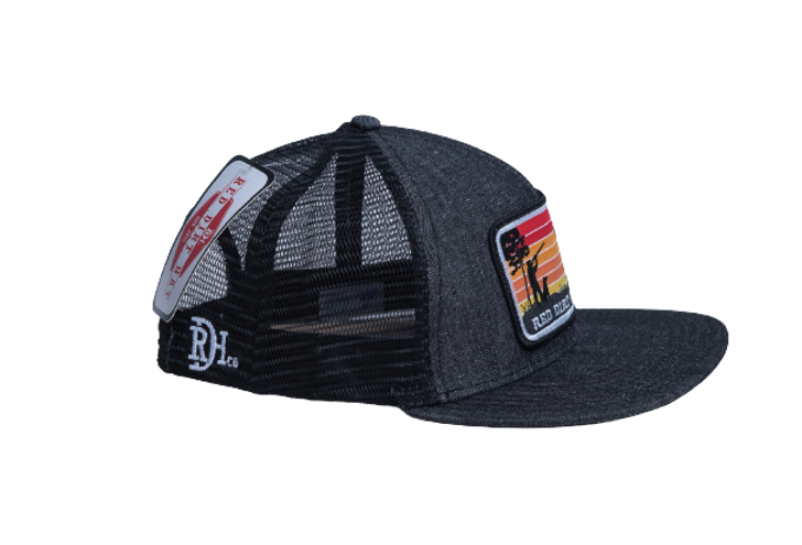 Red Dirt Hat Co. Men's Flight Canceled Mesh Back Snap Back Patch Cap Hats - RDHC151