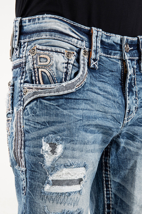 Rock Revival Men's Alt Straight 32" Skye A200 Denim Jeans - RP3769A200R