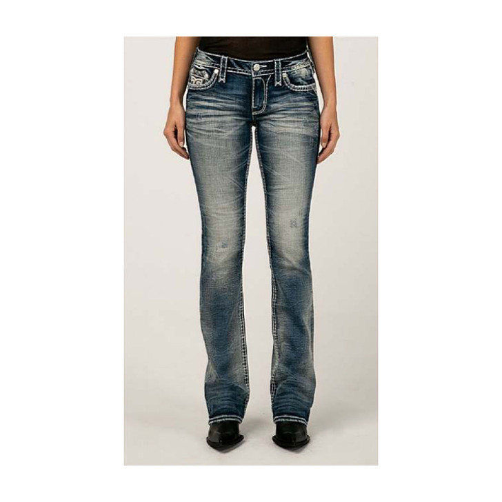 Rock Revival Women's Jane B201 Low Rise Boot Cut Denim