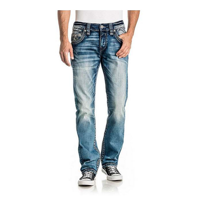 Rock Revival Men's Sheen J200 Straight Denim Jeans - RP2362J200
