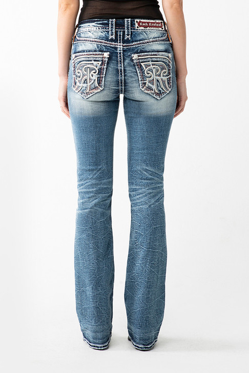 Rock Revival Women's Maisie B200 Boot Cut Straight Denim Jeans - RP2948B200