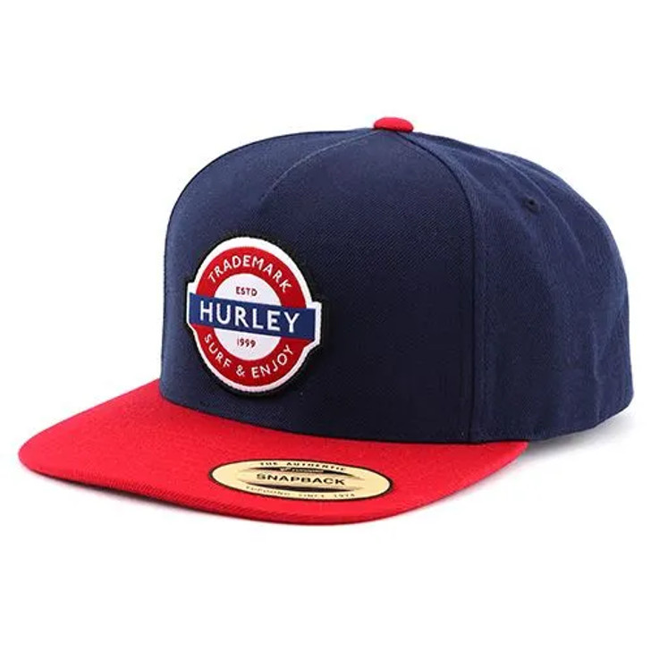 Hurley Men's Underground Hat Dark Blue Snapback Patch Cap Hats - HIHM0129