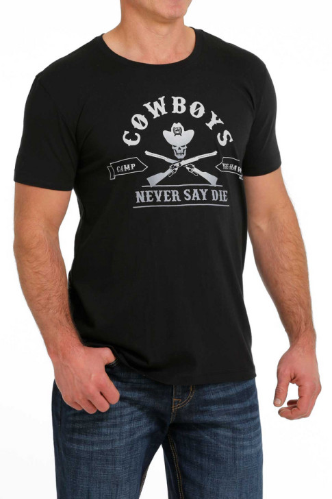 Cinch Men's Black Short Sleeve T-Shirt Tee - MTT1690539