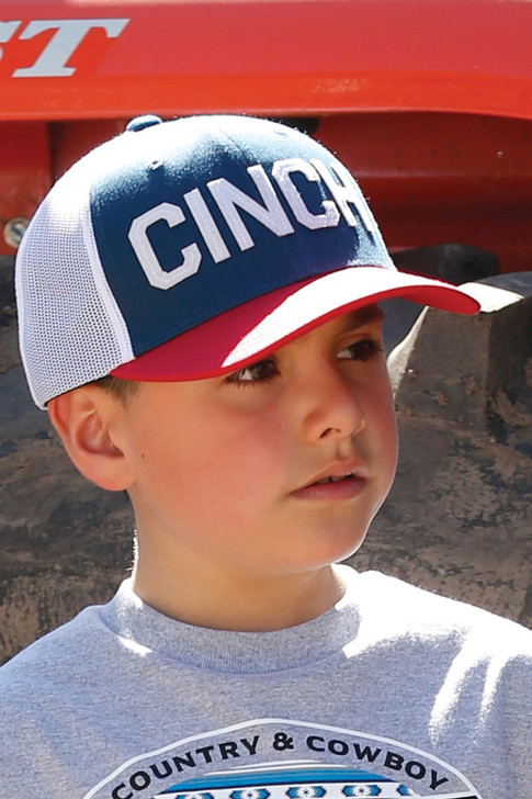 Cinch Boy's Flexfit Trucker Cap Mesh Back Patch Cap Hats - MCC0606011
