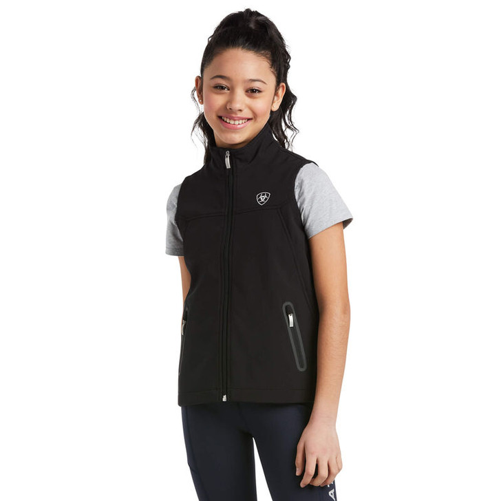 Ariat Youth New Team Softshell Black Vest - 10034305