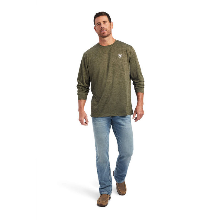 Ariat Men's Charger Logo Long Sleeve T-Shirt Tee - 10040993
