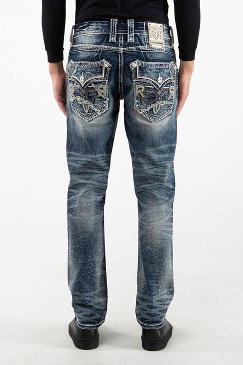 Rock Revival Men's Damian A200 Alt Straigth 32" Denim Jeans - RP3771A200R