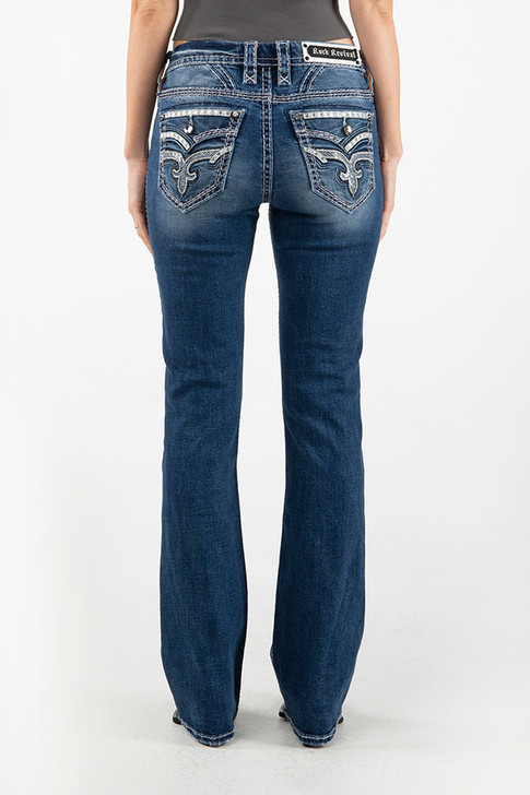 Rock Revival Women's Tamia B202 Boot Cut Straight Denim Jeans