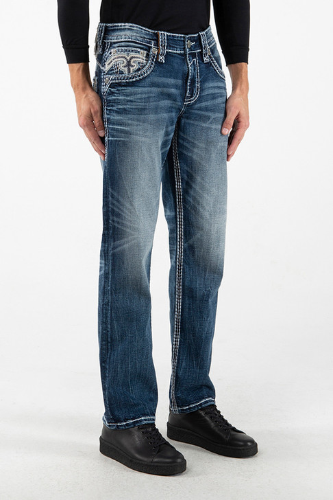 Rock Revival Men's Tabby J201R Straight Denim Jeans - RP3669J201R