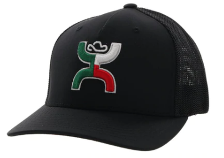 Hooey Men's Boquillas Flexfit Hat Mesh Back Patch Cap Hats - 2218RDBK-02
