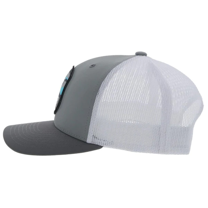 Hooey Men's & Women's Hooey Cheyenne Trucker Hat Mesh Back Snapback Patch Cap Hats - 2244T-GYWH