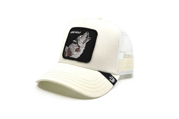 Goorin Bros Men's The Lone Wolf Mesh Back Snapback Patch Cap Hats - 101-0389