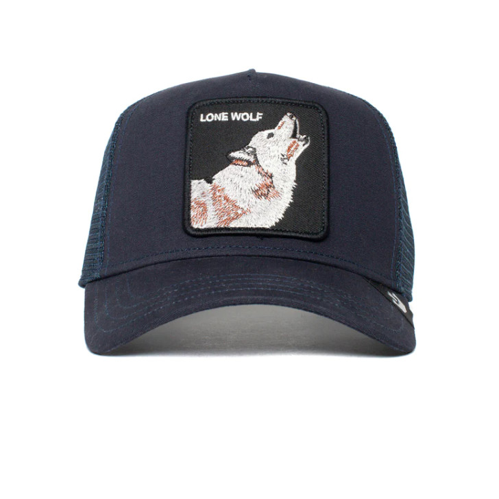 Goorin Bros Men's The Lone Wolf Mesh Back Snapback Patch Cap Hats - 101-0389