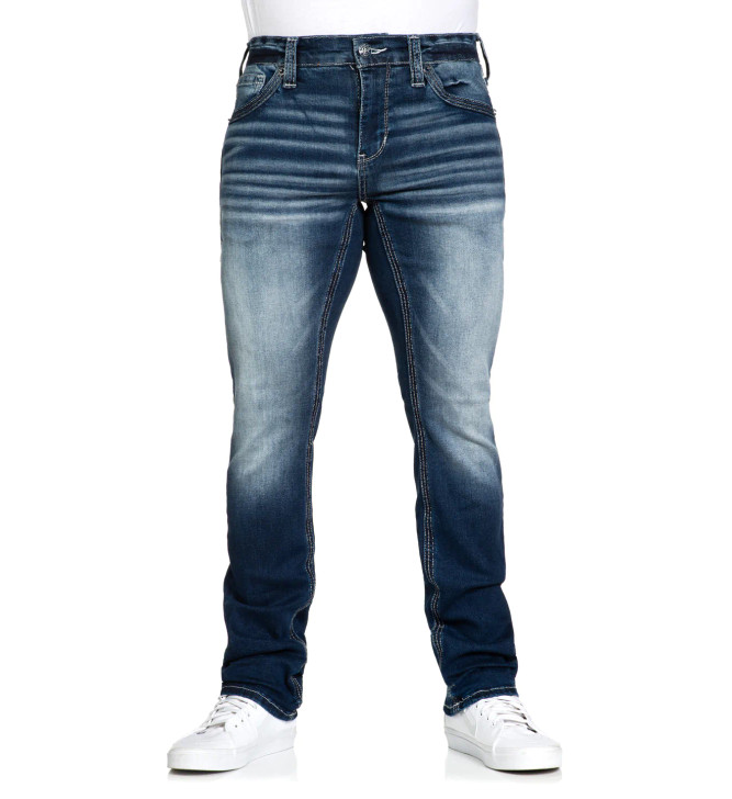 Slim Fit Men Faded Denim Jeans, Blue at Rs 750/piece in Mumbai | ID:  2850297977573